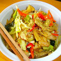 国産野菜と豚肉のソテー