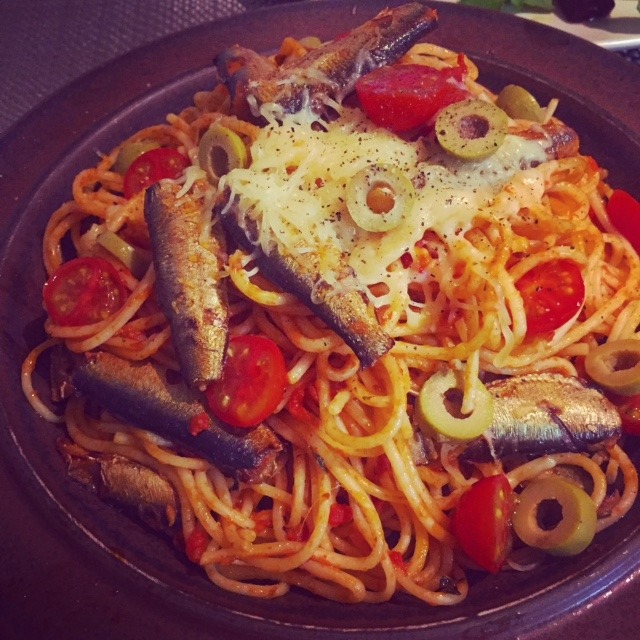 smoked oil sardines pasta