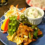 昼cafe～豚肉のソース炒めランチ（簡略レシピ）