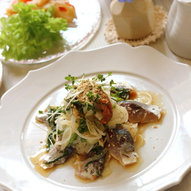 この季節にぴったり！鯵の梅肉和え（作り置きにも◎）