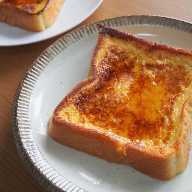 ケチ子家、ホットプレートで豪華に見えるフレンチトースト朝食♪