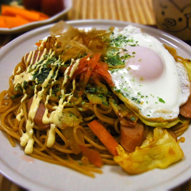 からしマヨネーズ・ソース焼きスパ ★