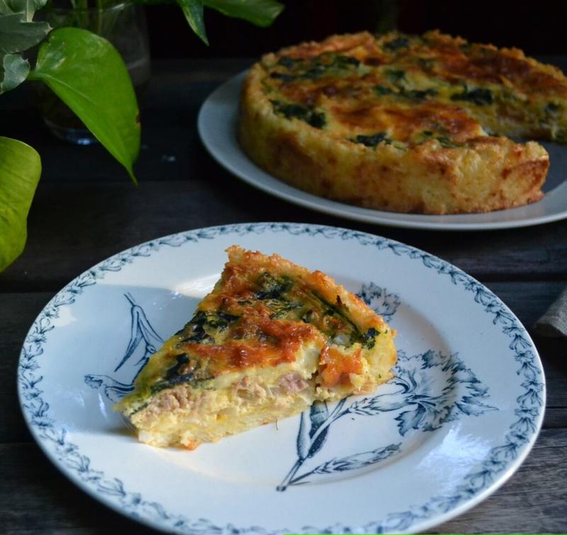 Tuna Quiche in Rice Crust ツナのご飯キッシュ