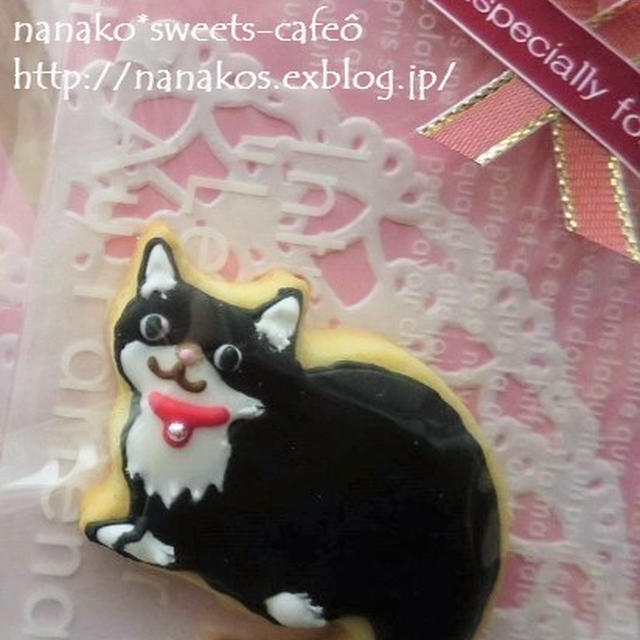 猫ちゃんアイシングクッキー & ラッピング