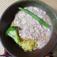 北海道蟹極め塩味あんかけ焼きそば！マルちゃんモニターレシピ！トロっとした餡に・・心も体もポカポカに！