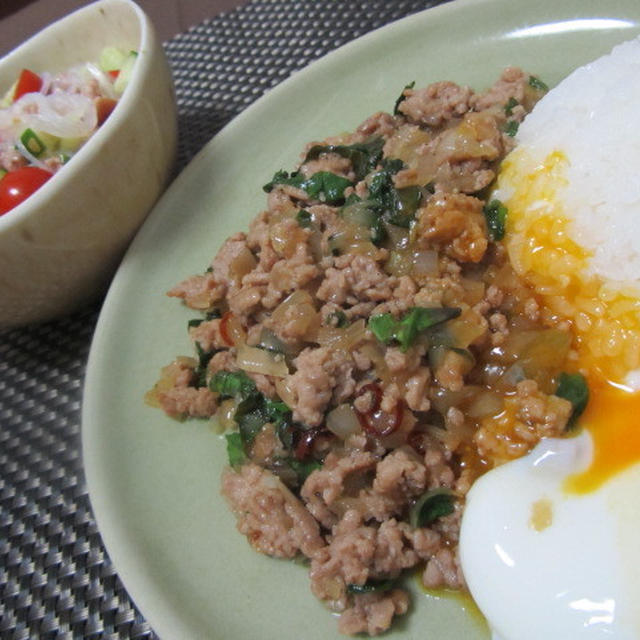 ☆鶏肉のバジル炒めご飯＆春雨サラダ☆