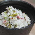 365日米レシピNo.94「高菜と梅干しの混ぜご飯」