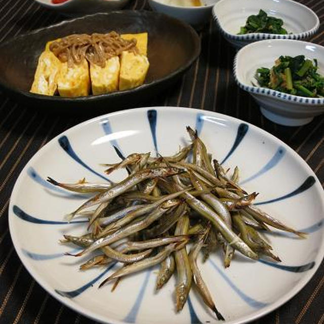 今季お初のいかなごで一杯♪ 菊間のかわら館