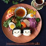 和食ワンプレート＊顔むすびで朝ごはん