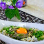 さっぱり漬け生しらすのパスタ　レモン風味♫
