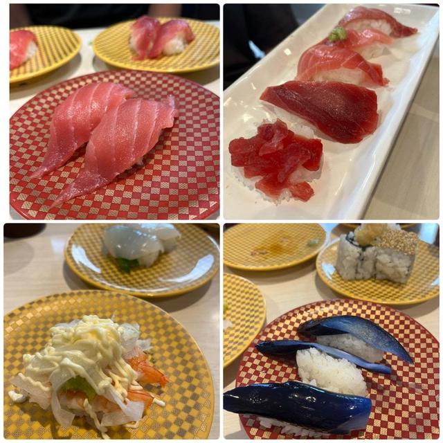 回転寿司と　ハードパンサンド弁当