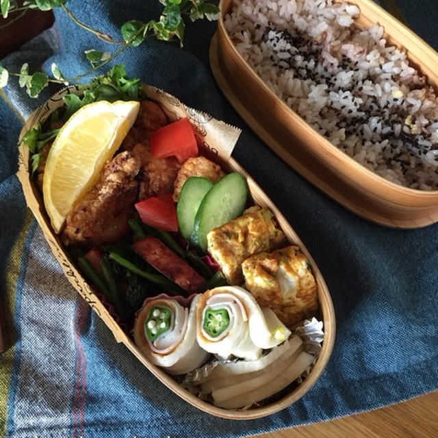 息子弁当♪…連れ人。