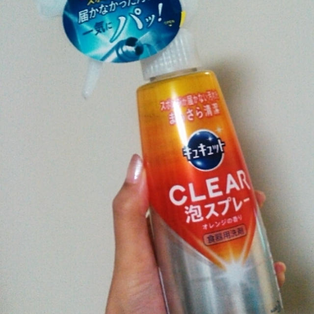 キュキュットCLEAR泡スプレーを使ったよ