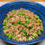 豚挽肉とニンニクの芽炒め丼