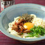 なまり節ラー油釜玉うどん、卵かけご飯