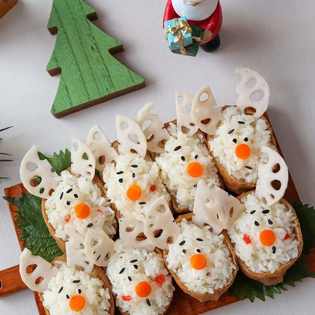 シュールなクリスマスいなり寿司