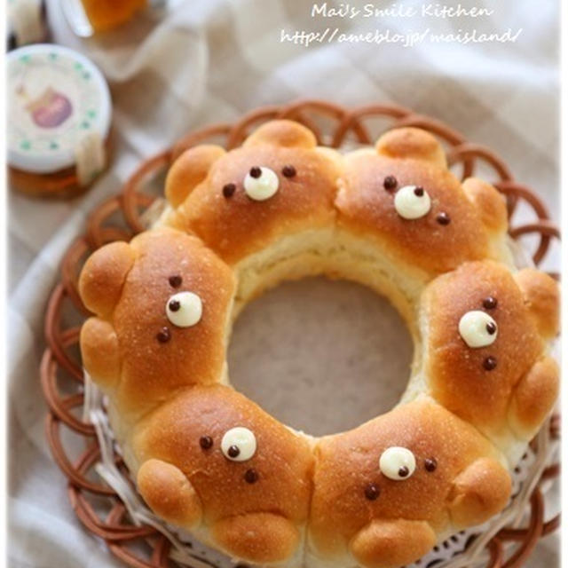 くまちゃんのちぎりパン♪