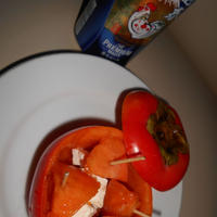 柿とクリチのカップデザート♪干支プレモル　お正月料理レシピ♪