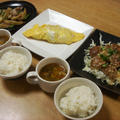 昨夜はマヨぽん肉団子とジャガイモと豚肉のオイスターソース炒めなど