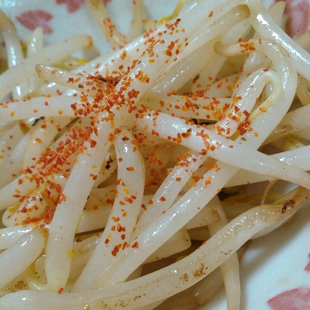 おつまみもやし～ハウス一味唐がらし