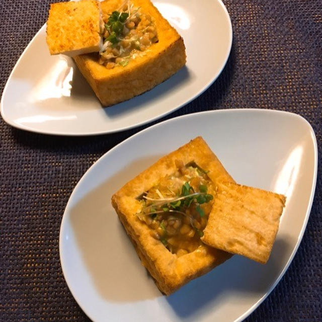 厚揚げのキャベツ納豆チーズ By まんまみーかさん レシピブログ 料理ブログのレシピ満載