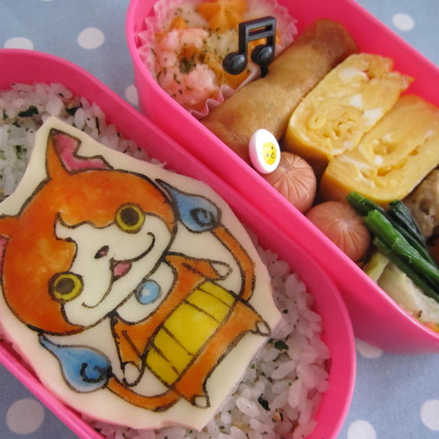 キャラ弁 ジバニャン弁当 妖怪ウォッチ By しおんさん レシピブログ 料理ブログのレシピ満載