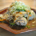 ゴハン日記～レンジ蒸し肉団子とキムチジャガイモチヂミ