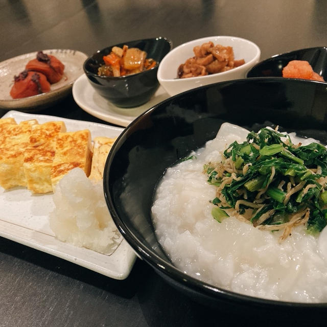 【晩ごはんに七草粥☆おかずナシにしてやった！＾＾】