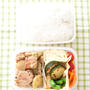 お弁当『鶏とブロッコリーの芯のマスタードバター醤油和え』
