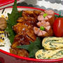 【お弁当】ソースが美味しい.ᐟ.ᐟ.ᐟ.ᐟ.ᐟチキンステーキ