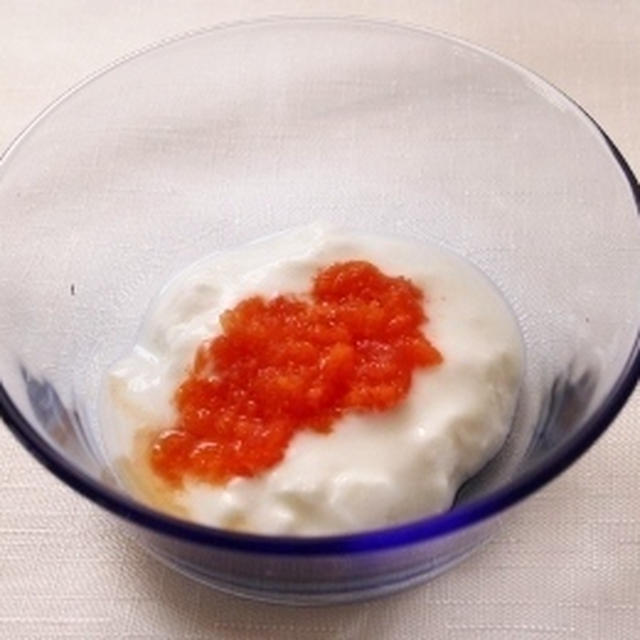 レシピブログ連載☆離乳食レシピ☆「にんじんトマトのヨーグルト」更新のお知らせ♪