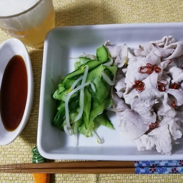 バシっと冷やした豚しゃぶでスタミナ！