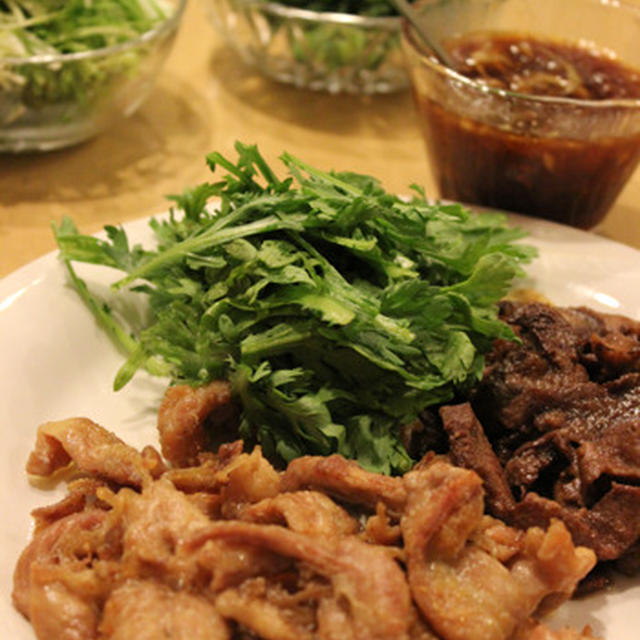 お手軽夕食♪：：フライパンで焼肉：：