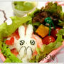資生堂ワタシプラスうさぎさんＬＩＮＥスタンプのお弁当☆
