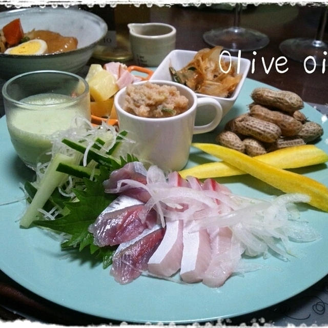秋刀魚とハマチのカルパッチョなどなど♪