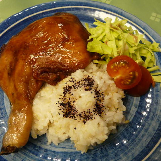 蒸し焼きチキンＤＥランチ