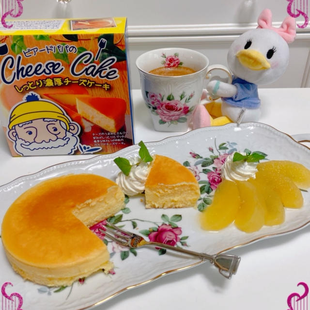 ビアードパパのcheesecake&リンゴのコンポート♪