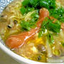 ウインナーとしめじたっぷりインスタント味噌ラーメン