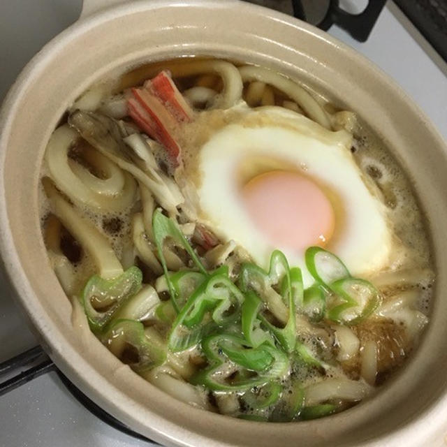 11/4☆夜メインは鍋焼きうどん&ロールキャベツ（笑笑