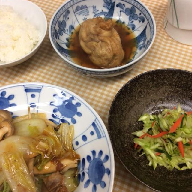 2月2週の教室、寒い日の夕食