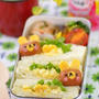 ウサちゃんソーセージのキャラ弁（リラックマ風）