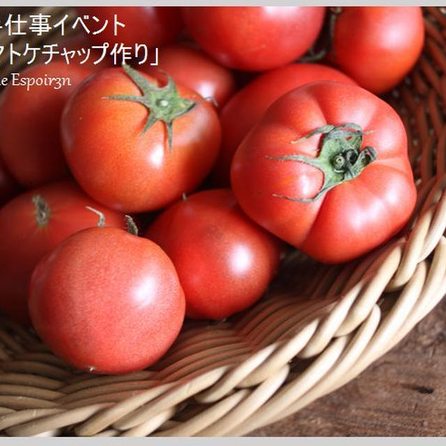 季節の手仕事が人気「夏のケチャップづくり」