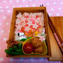 桜でんぶ＆魚二ソで桜満開弁当〖デコ弁〗