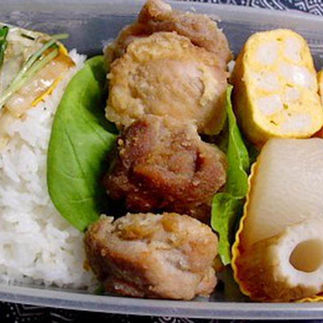 残り物～から揚げ弁当