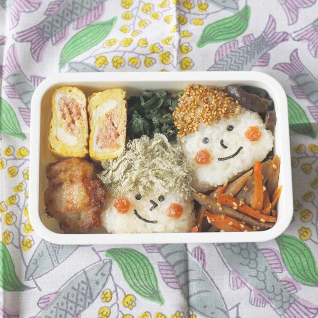 久しぶりの顔おにぎり弁当