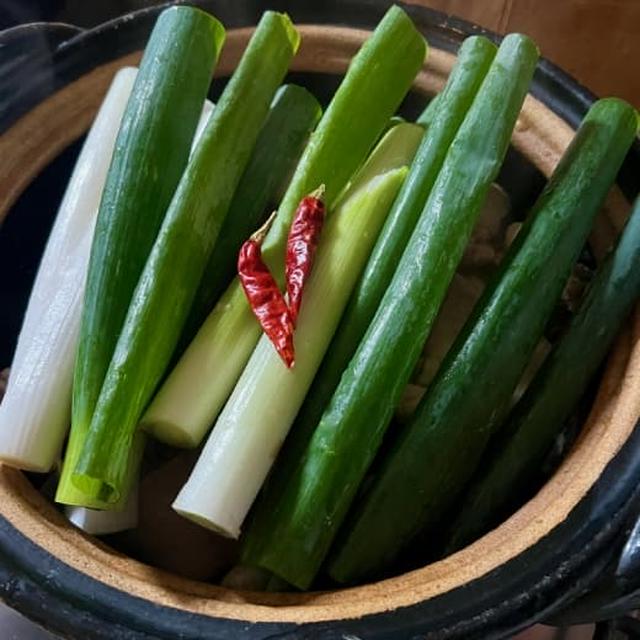 旨味がギュッと詰まった、台湾風 ねぎ蒸し鶏肉の煮込み。