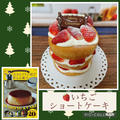 2023/12　クリスマス いちごのショートケーキ～卵2個で直径12cmのクリスマスケーキ