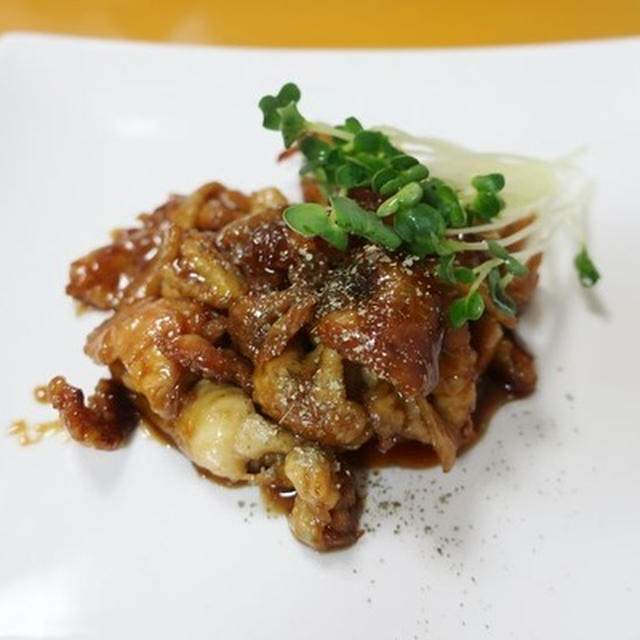 鶏皮の甘辛煮～