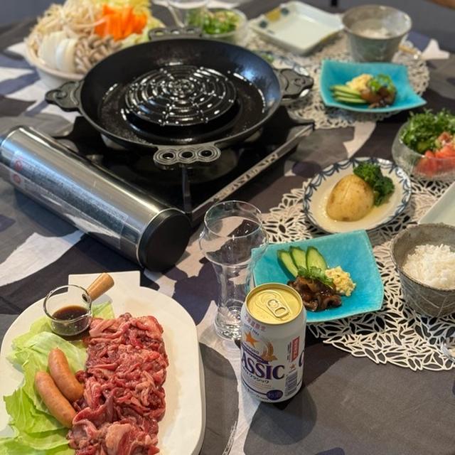 ジンギスカンの夜ごはん