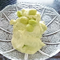 １００パーセント枝豆と豆腐のアイス